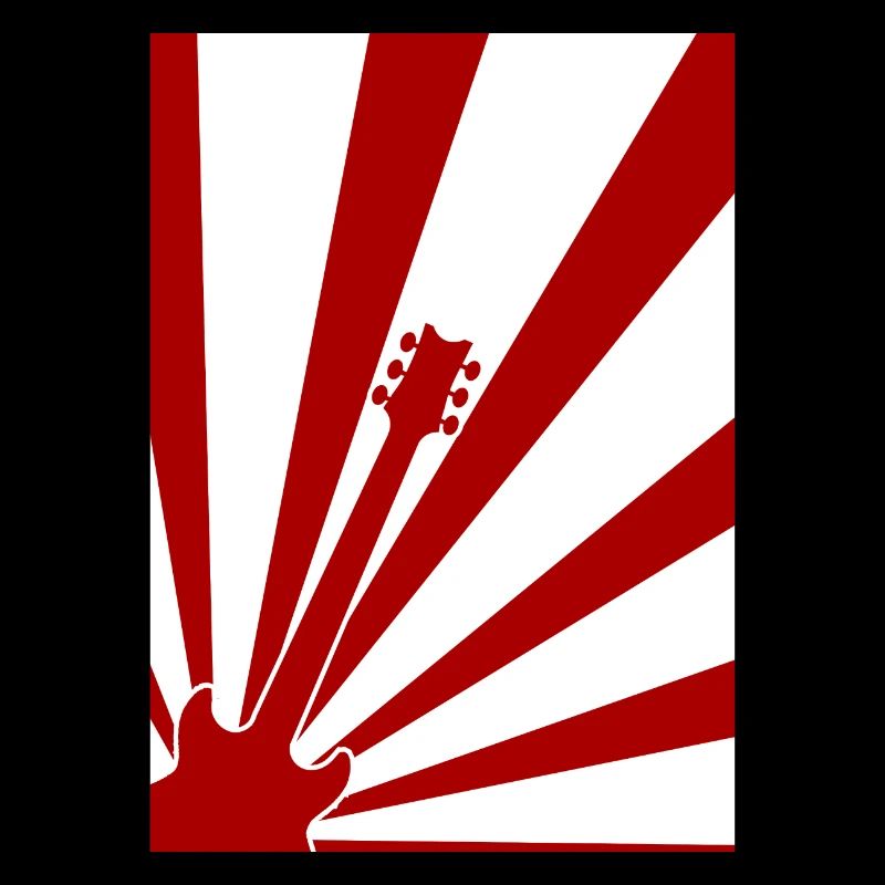 Affiche de guitare abstraite