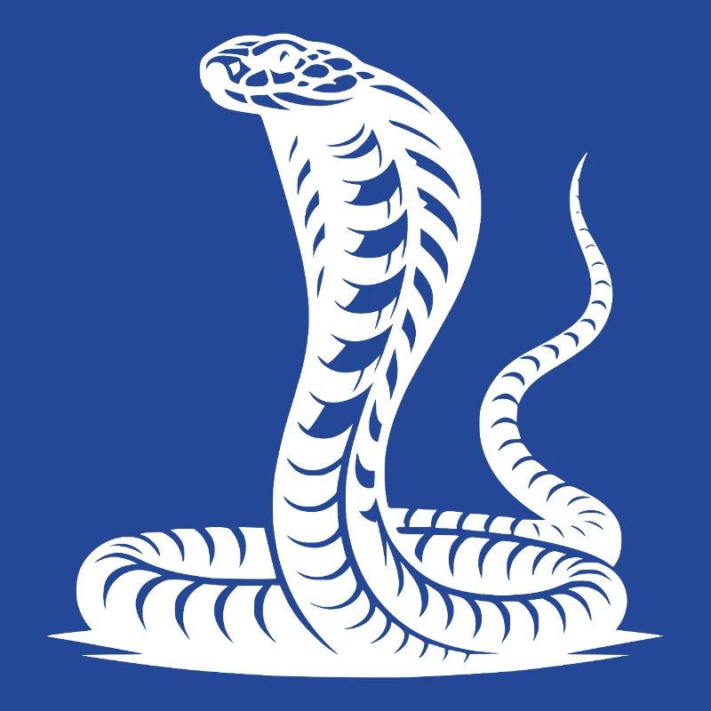 Cobra serpent cou bouclier menaçant posture conception