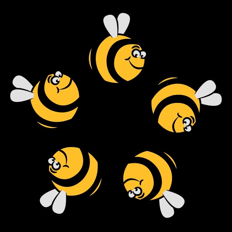 Bee funny thick circular ring