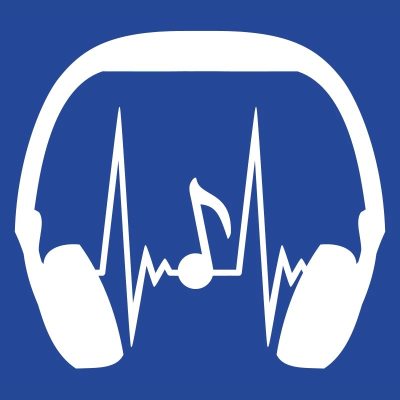 Kopfhörer Note Musiknote Puls Frequenz Herzschlag