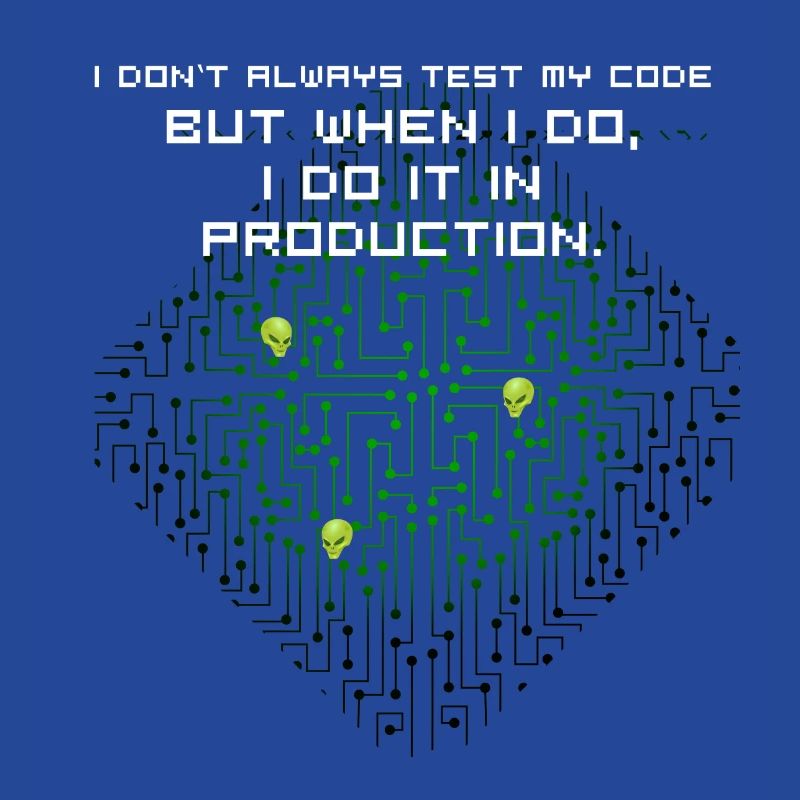 test code nerd joke spruch pc programmierer geek i
