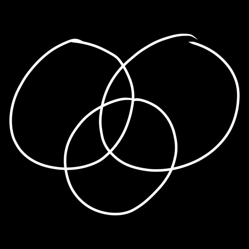 three circles form a circle
