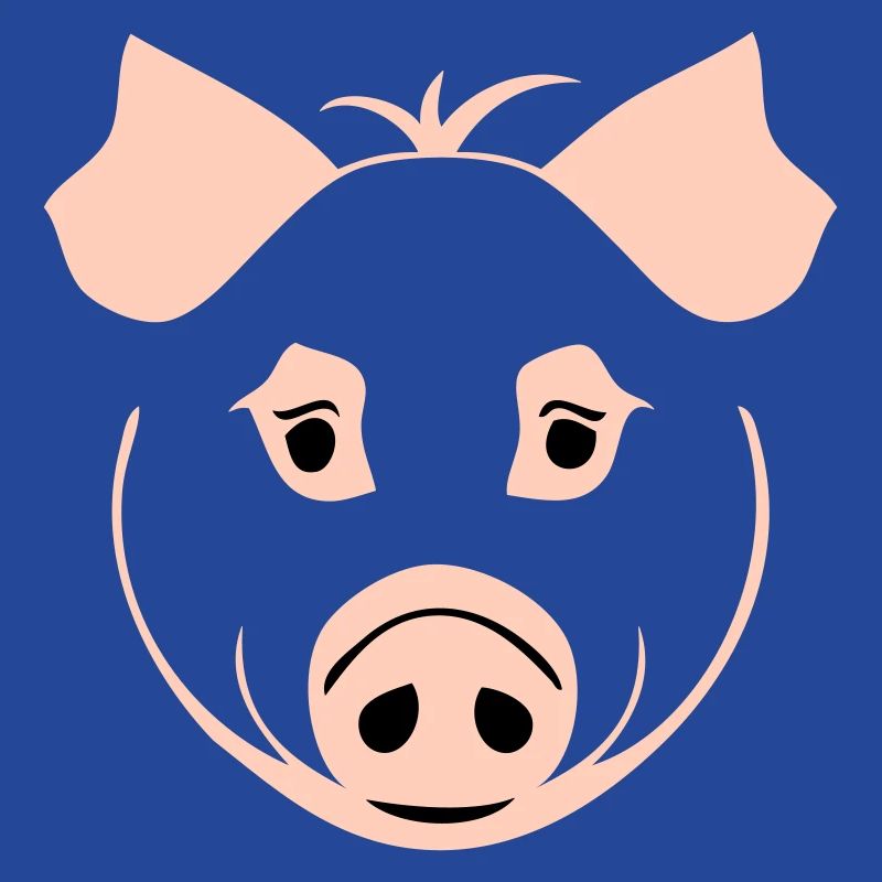 Cochon dans le style comique