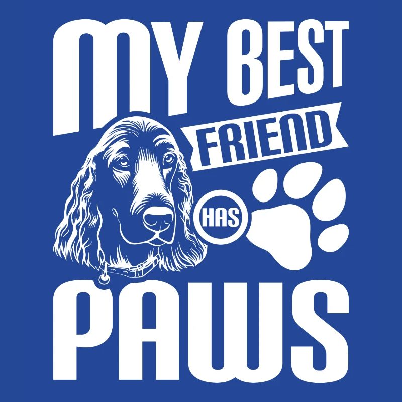 My best fruebd has paws cocker spaniel