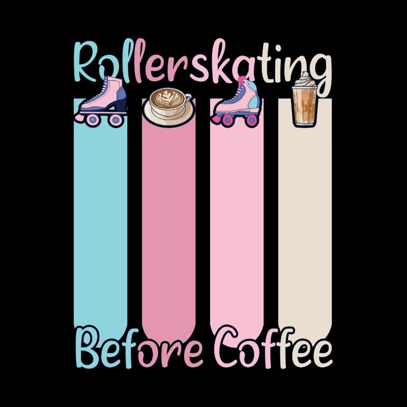 Rollerskater Party Rollerskating Before Coffee