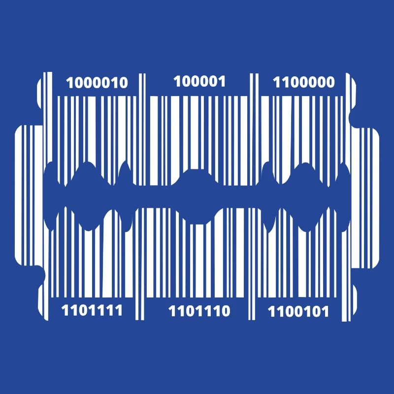 Razor blade with code