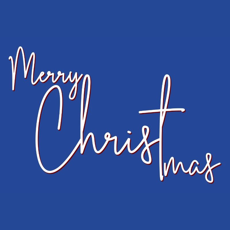 Crimson Script Merry Christmas