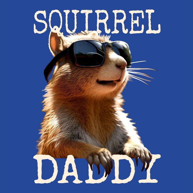 Squirrel Daddy Eichhörnchen Papa Vatertag Dad