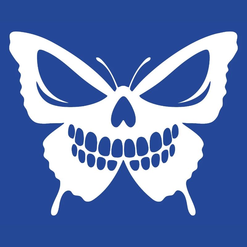 Conception complexe de crâne de papillon