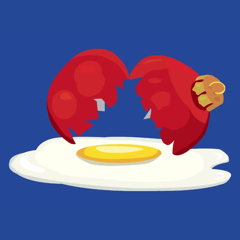 Weihnachtskugel zerbrochenes Ei