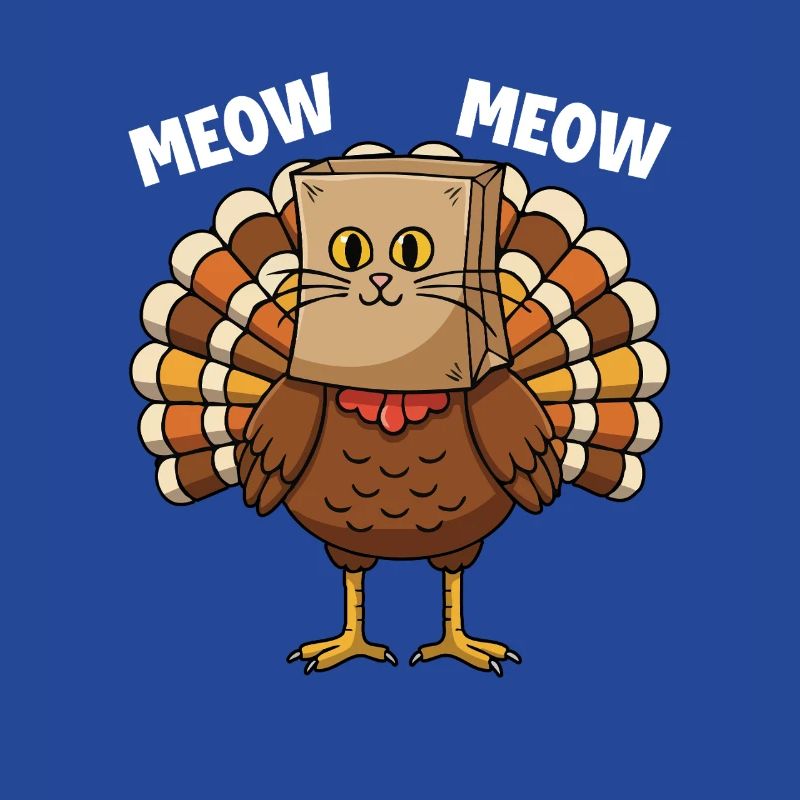 Turkey Cat Thanksgiving Fall Harvest