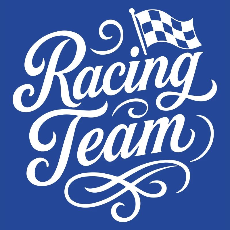 Drapeau de course de l’équipe de course