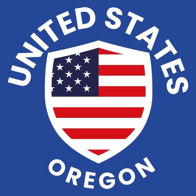 Bouclier de l’Oregon avec drapeau américain