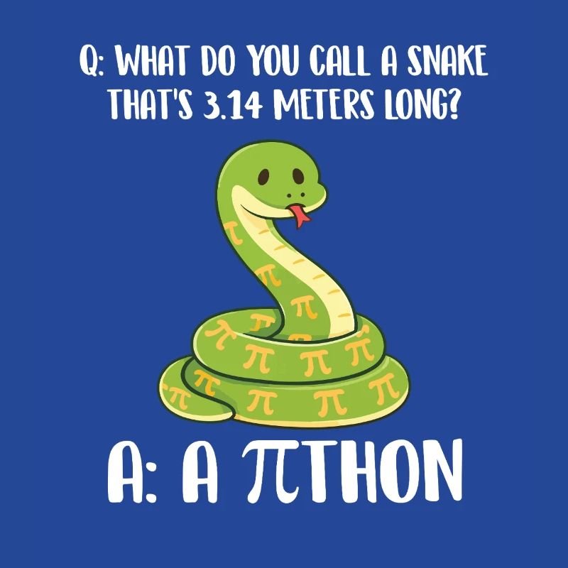Blague sur le python de Pi Day de 3,14 mètres de long
