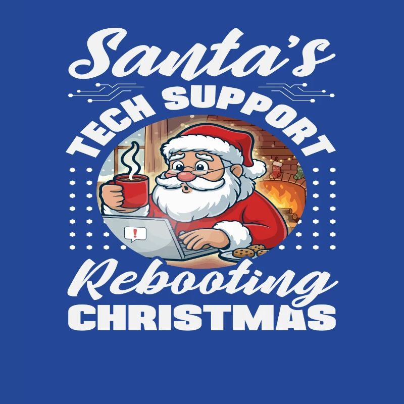 Santa Tech Support Christmas IT