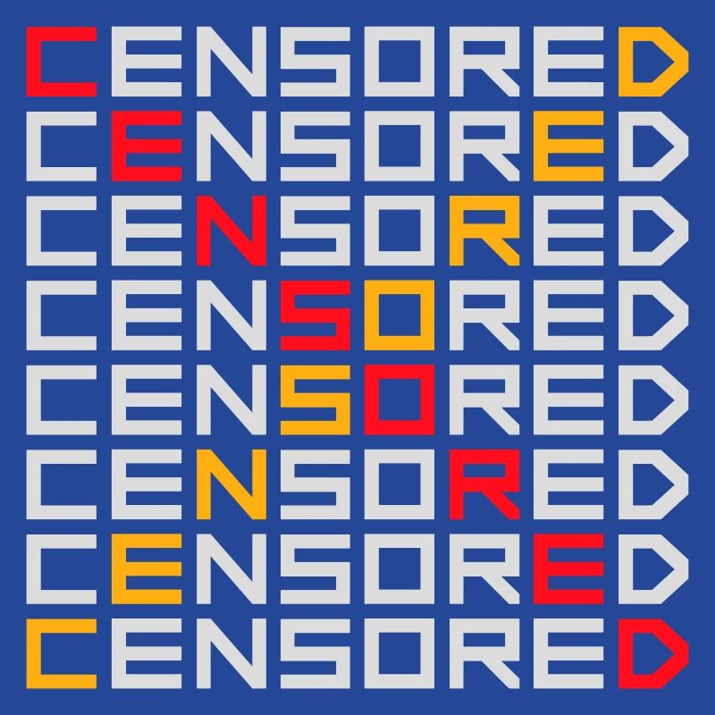 Déclaration drôle censurée Logo de la liberté