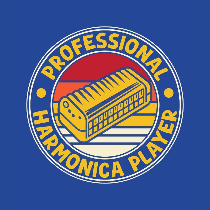 Funny Harmonica Player Professional Harmonica
