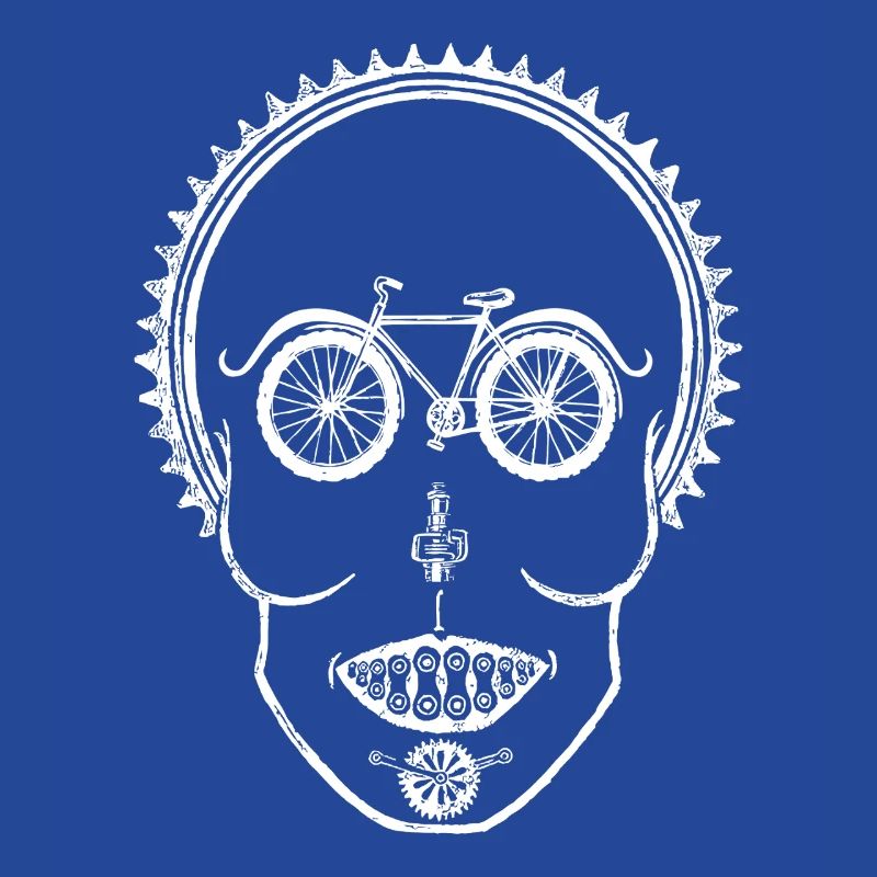 Conception d’illusion optique de crâne de vélo
