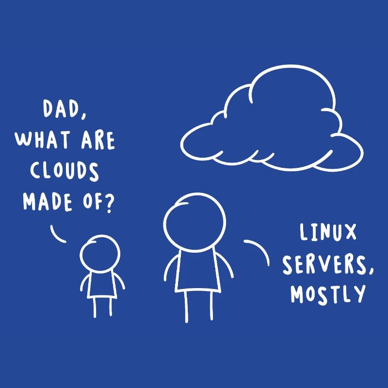 Linux Server Cloud Computing Funny Saying