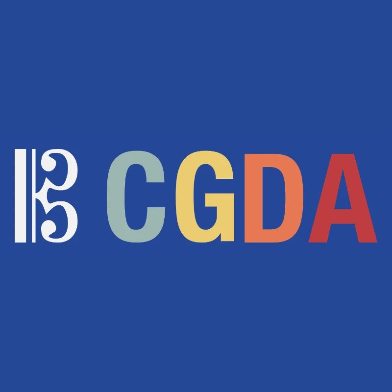 CGDA viola tuning string musician retro