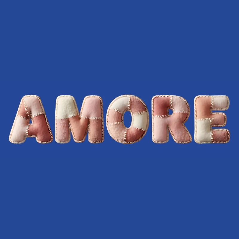 Amore Plush Stitch Patchwork Gift