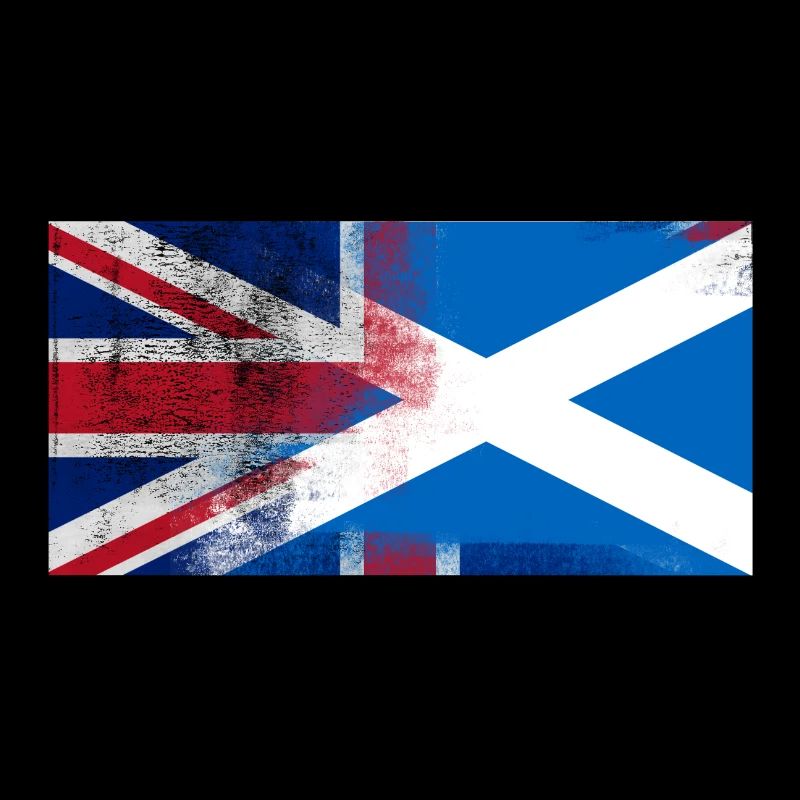 Britannique moitié écossais moitié Écosse Royaume-Uni Drapeau