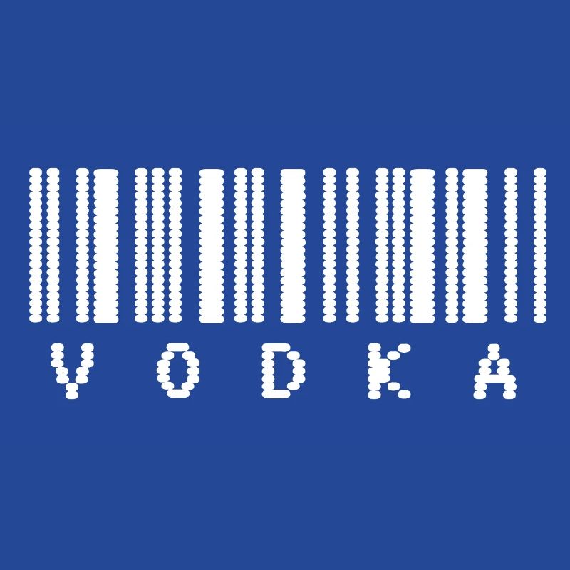 Typographie du code-barres de la vodka