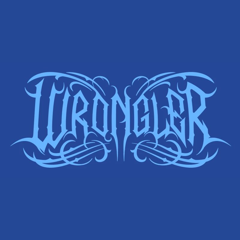 Logo Wrongler bleu