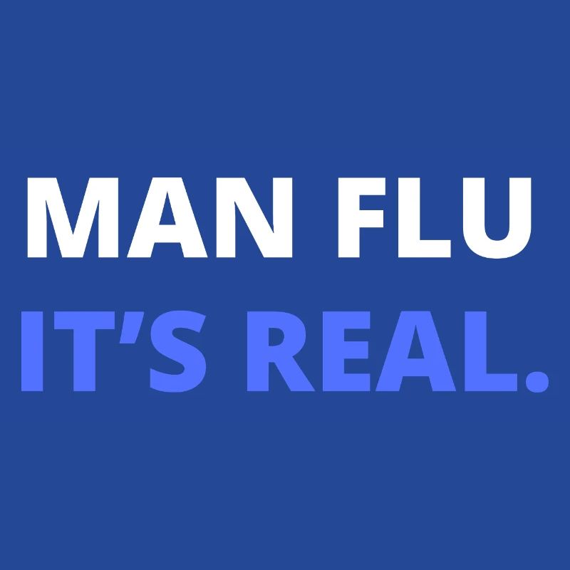 Man Flu It’s Real Illustration