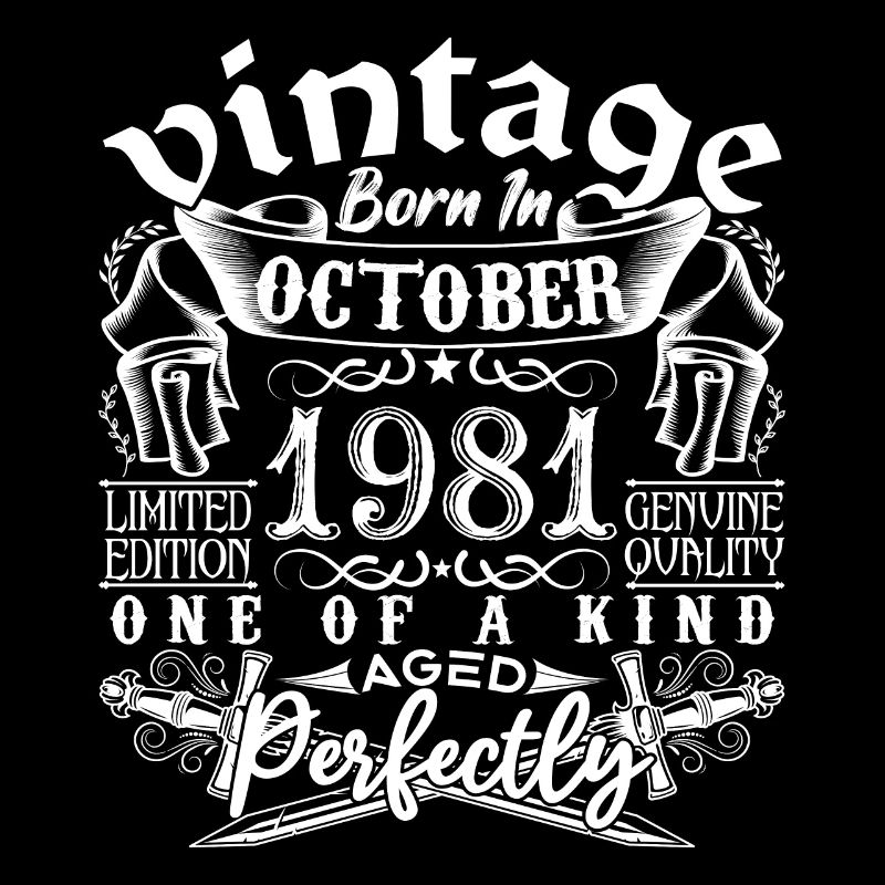 1981 October 1981 Birthday October 1981