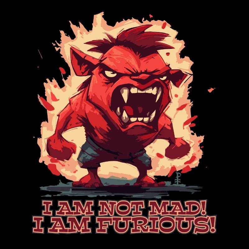 I'm not mad, I'm angry, devil