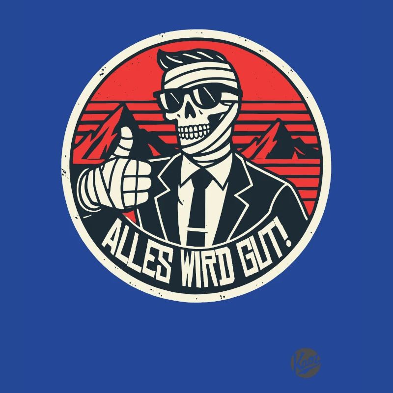 Thumbs Up Skeleton Mummy: Everything Will Be Fine