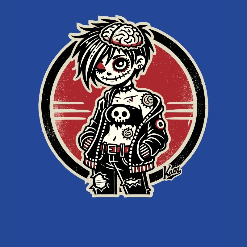 Cooles Emo-Zombie-Mädchen