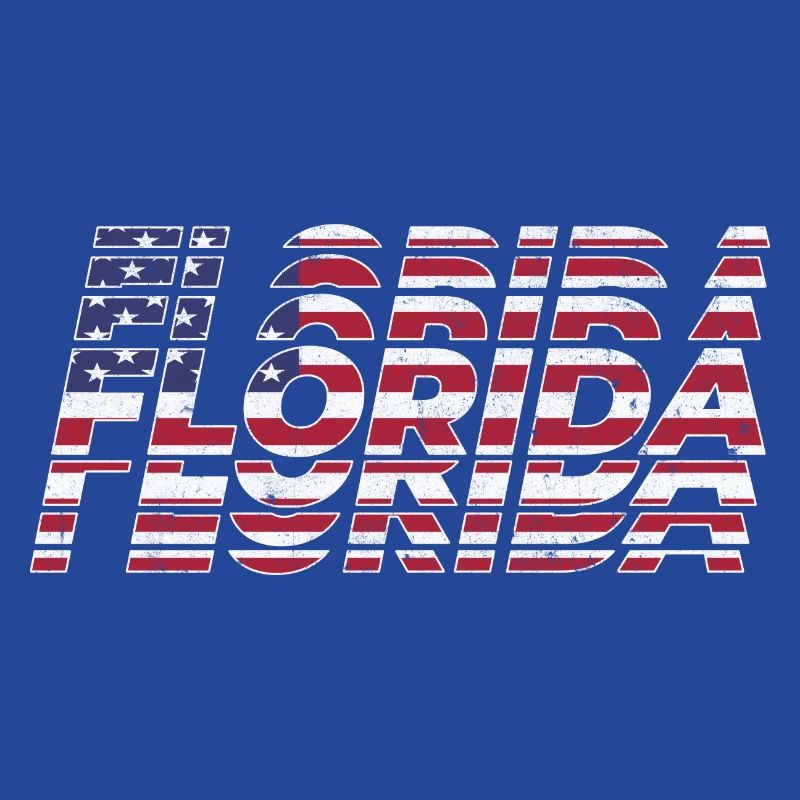 Patriotic Florida State Flags