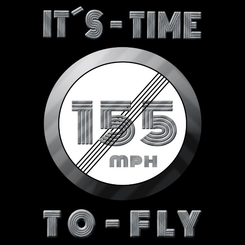 Temps de course 155 mph Design rétro