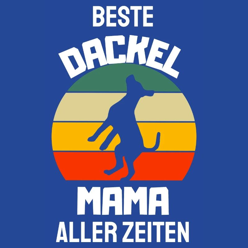 Retro Hunde Mama Muttertag Geschenk Dackel