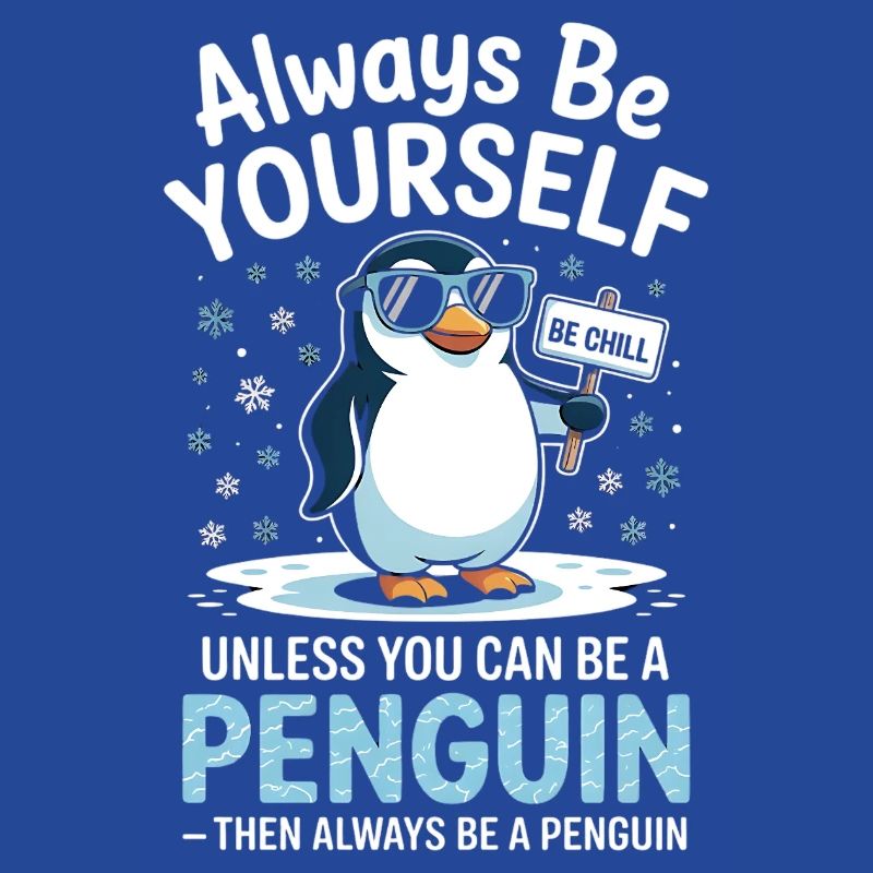 Sei immer du selbst, es sei denn, du kannst ein Pinguin sein