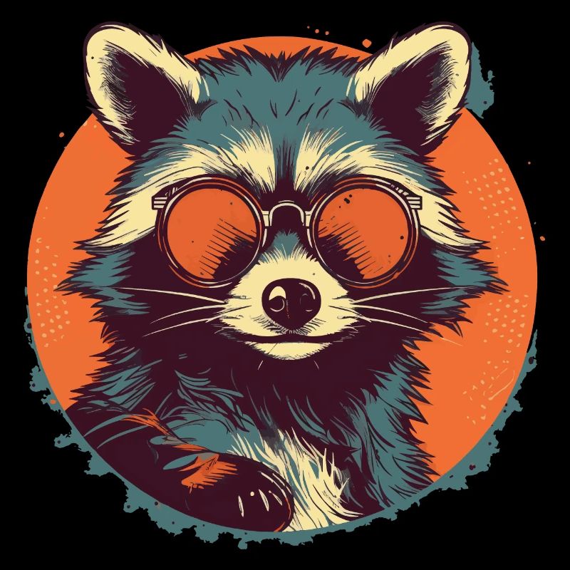 raton laveur lunettes de soleil pellicules ringtail