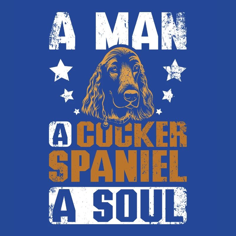 A man a cocker spaniel a soul