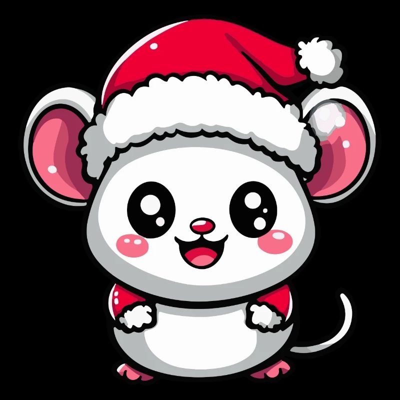 Souris Noël Mignon