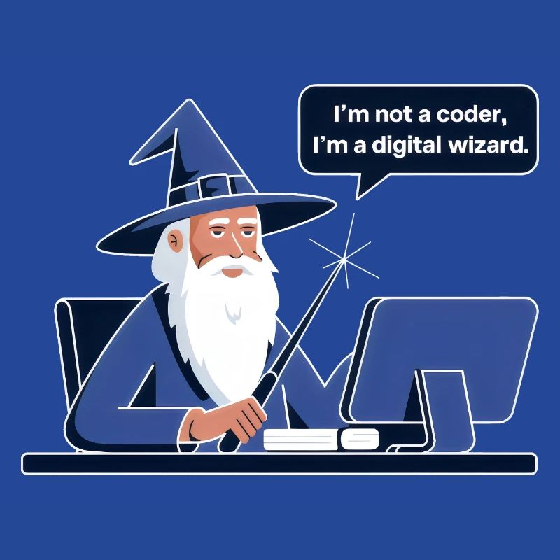 I'm Not a Coder I'm a Digital Wizard Programmierer