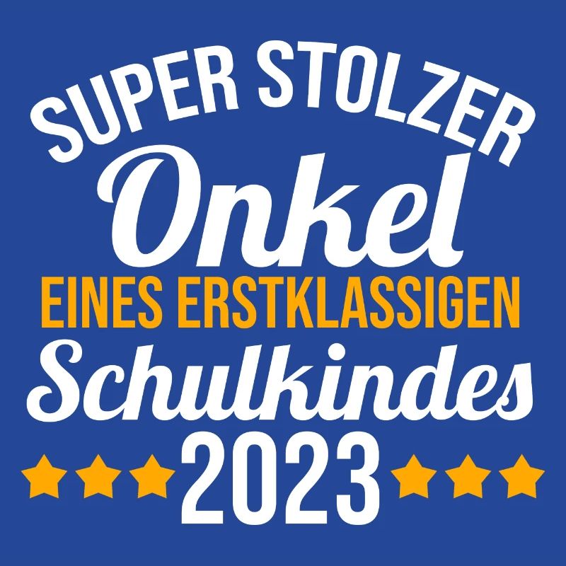 Stolzer Onkel eines Schulkind 2023 Einschulung