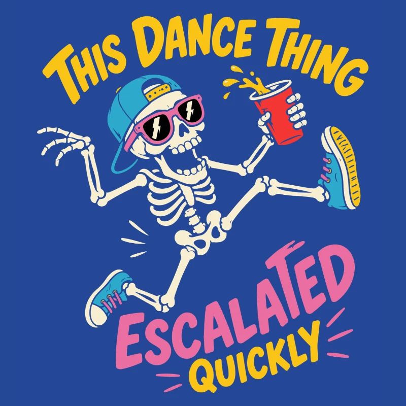 Dancing Skeleton Escalated Quickly Party