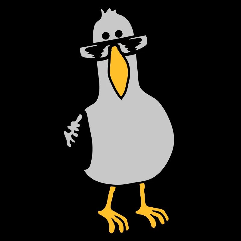 Cooler Blick Möwe Sonnenbrille