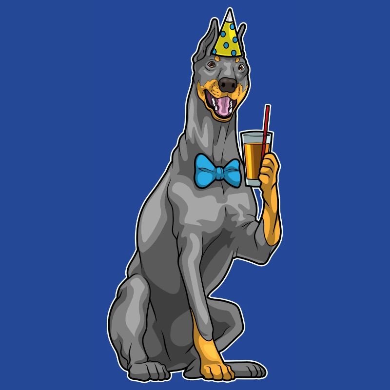 Dobermann Geburtstag Saft
