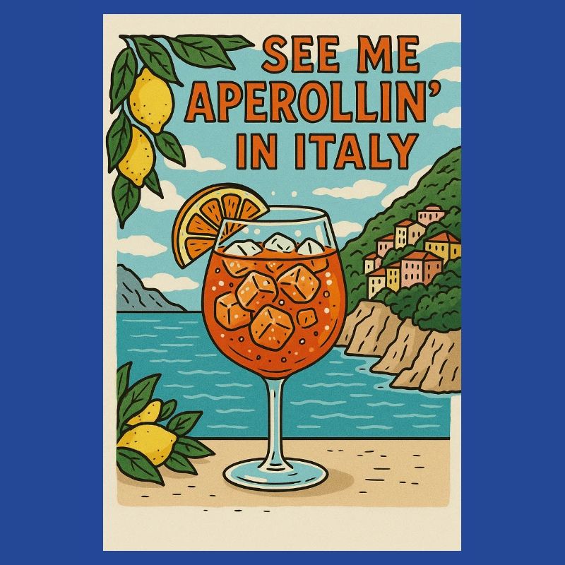 Conception de dessin animé Spritz italien