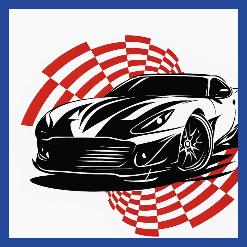 Ein Sportwagen mit dynamischem Stil