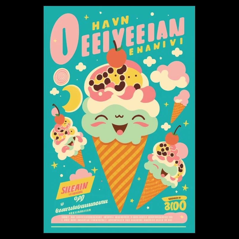 Eiscreme-Stil