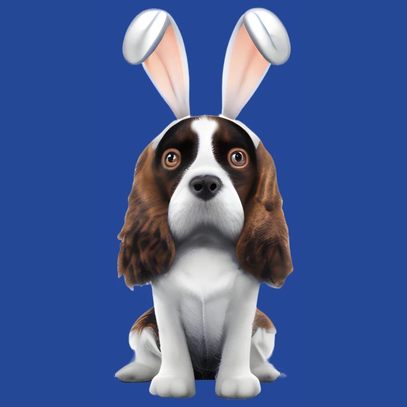 Cocker Spaniel anglais avec oreilles de lapin