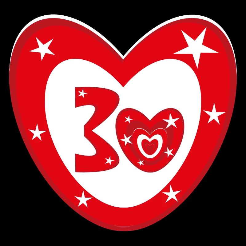 Geburtstagsherz mit 30.